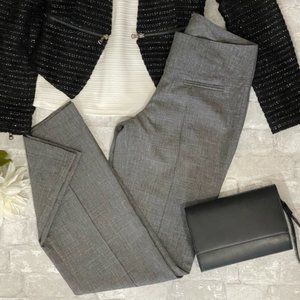 Suzy Shier Patterned Gray Dress Pants